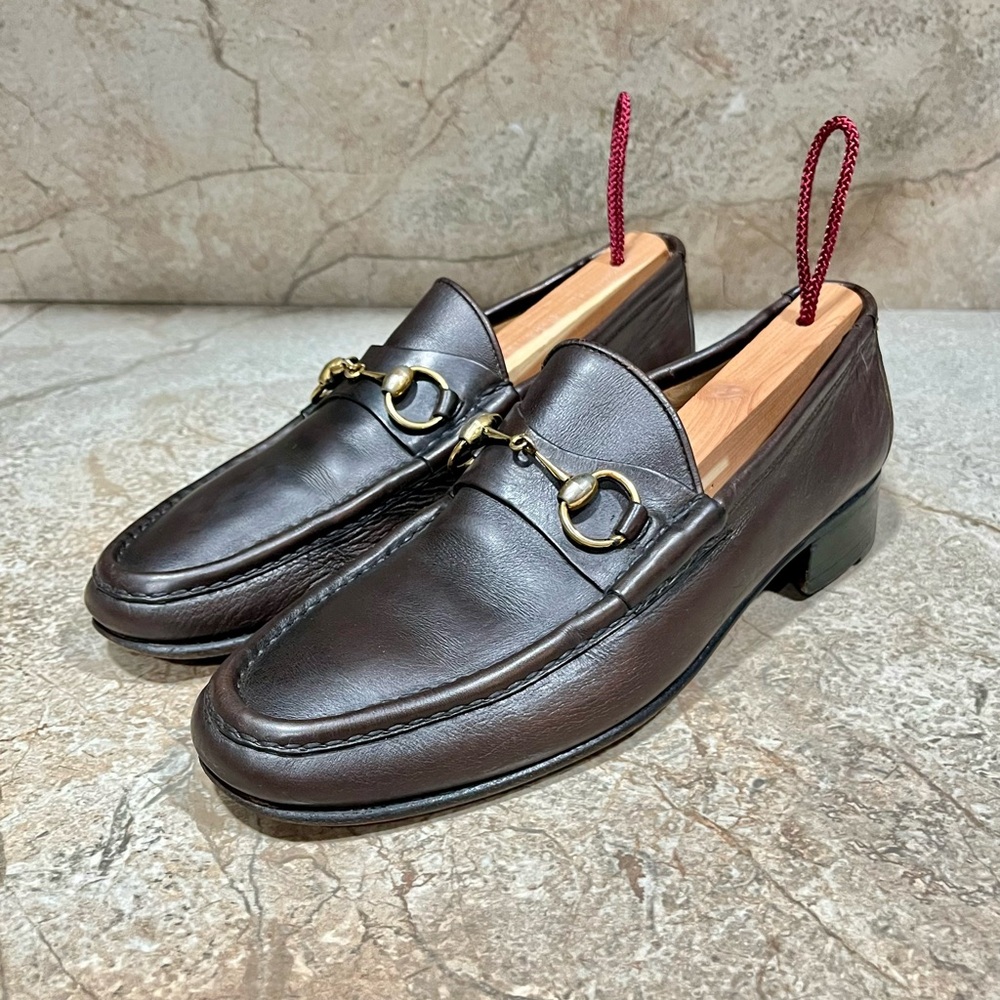 Gucci 1953 Horsebit Brown Leather Classic Loafers - Picture 2 of 9